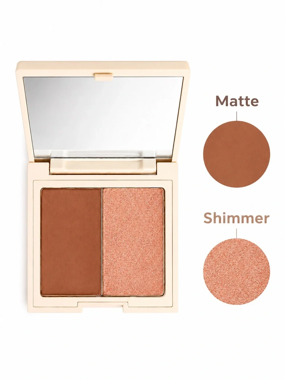 Beauty For Real Sun Sculpt Weightless Bronzer Duo – Matte + Shimmer